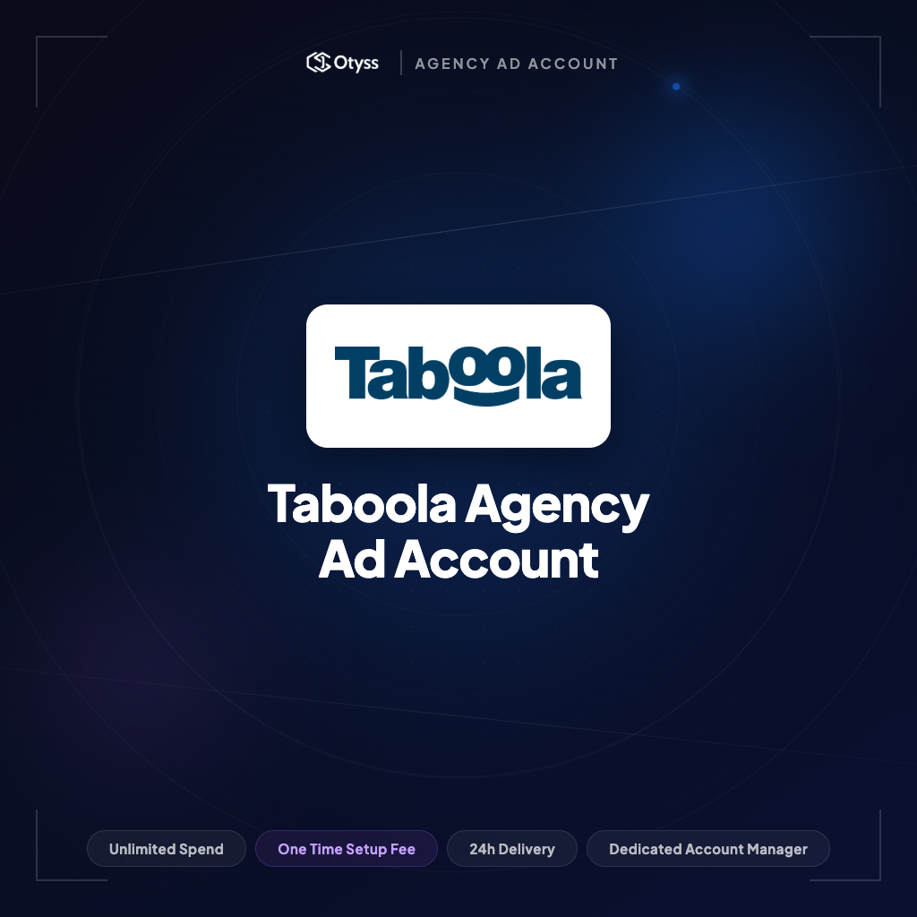 Taboola Agency Ad Account (DO NOT SELL THIS !!)